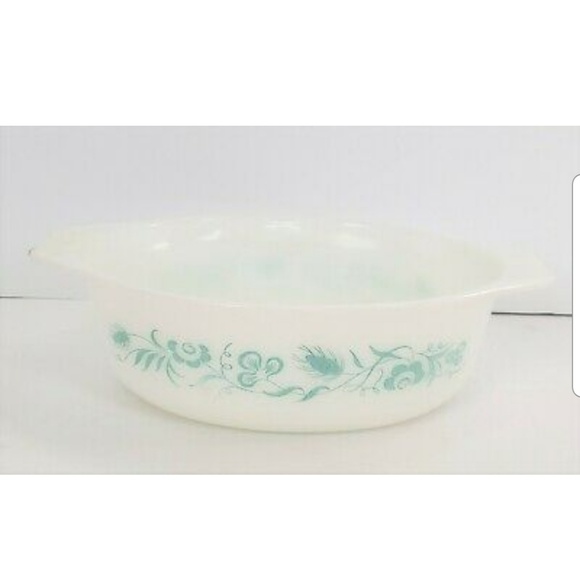 pyrex Other - Vintage Pyrex Decorator Meadow Turquoise Casserole